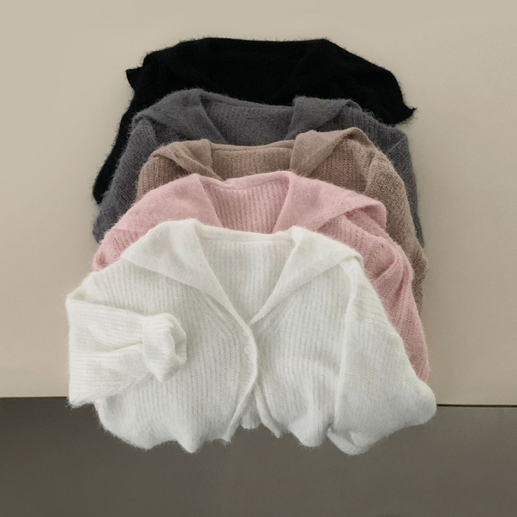 에겐녀 프리패스 솔잎 여리핏 세라 크롭 버튼 가디건