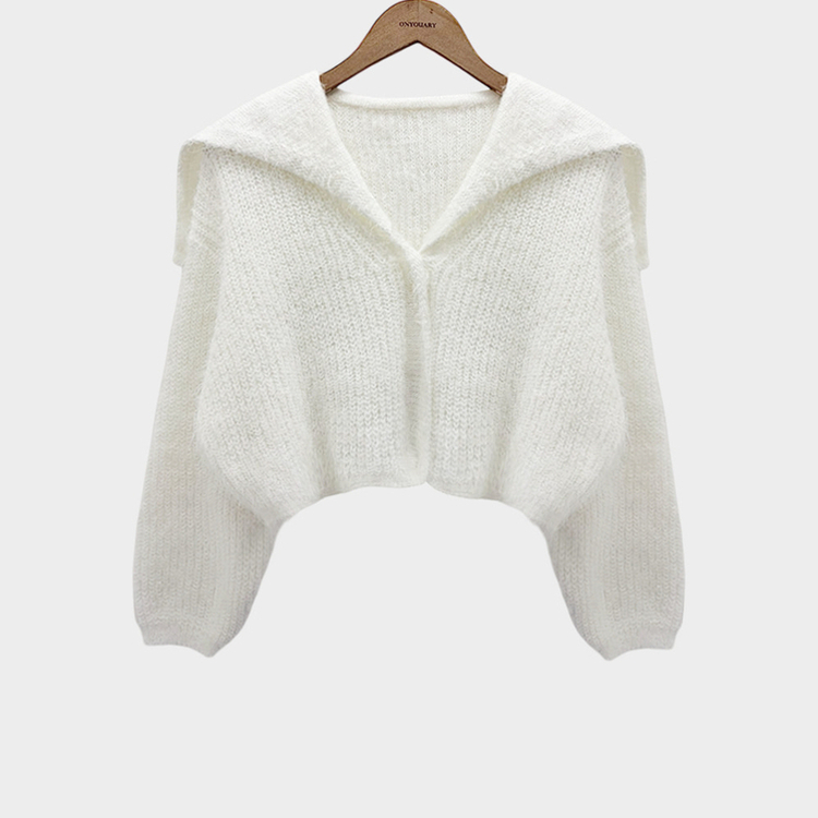 에겐녀 프리패스 솔잎 여리핏 세라 크롭 버튼 가디건