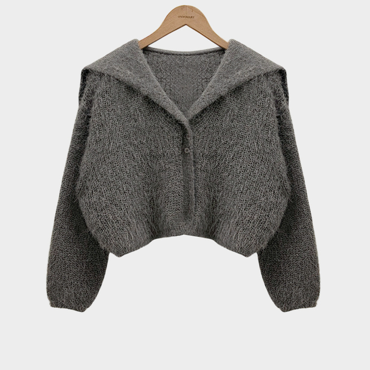 에겐녀 프리패스 솔잎 여리핏 세라 크롭 버튼 가디건