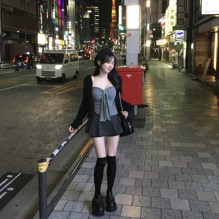 메리드 6cm 통굽 버클 가죽 스웨이드 로퍼 블랙