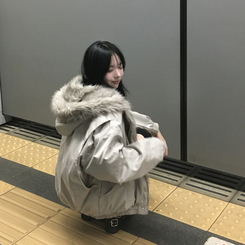 로벨 버클 바이크 하프 미들 통굽 부츠 블랙