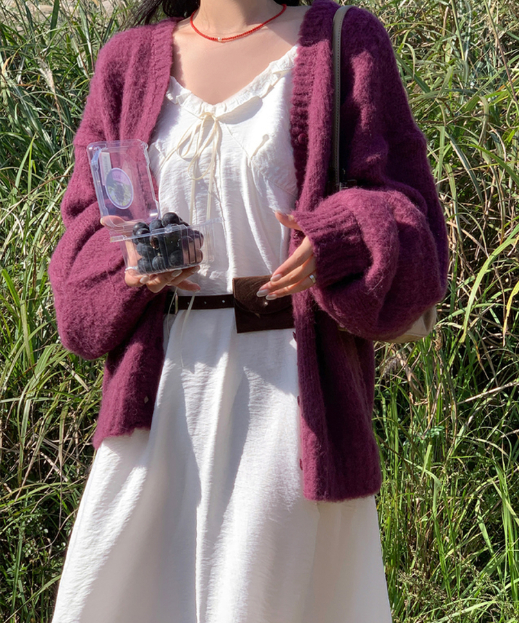 ミニスエードベルトバッグ BROWN