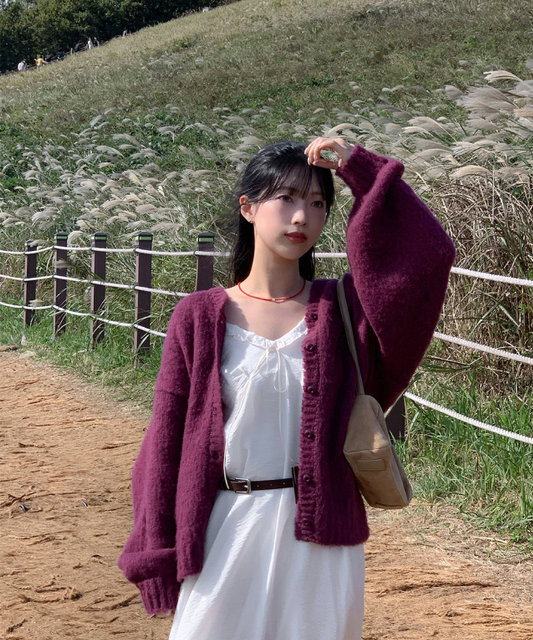 ミニスエードベルトバッグ BROWN