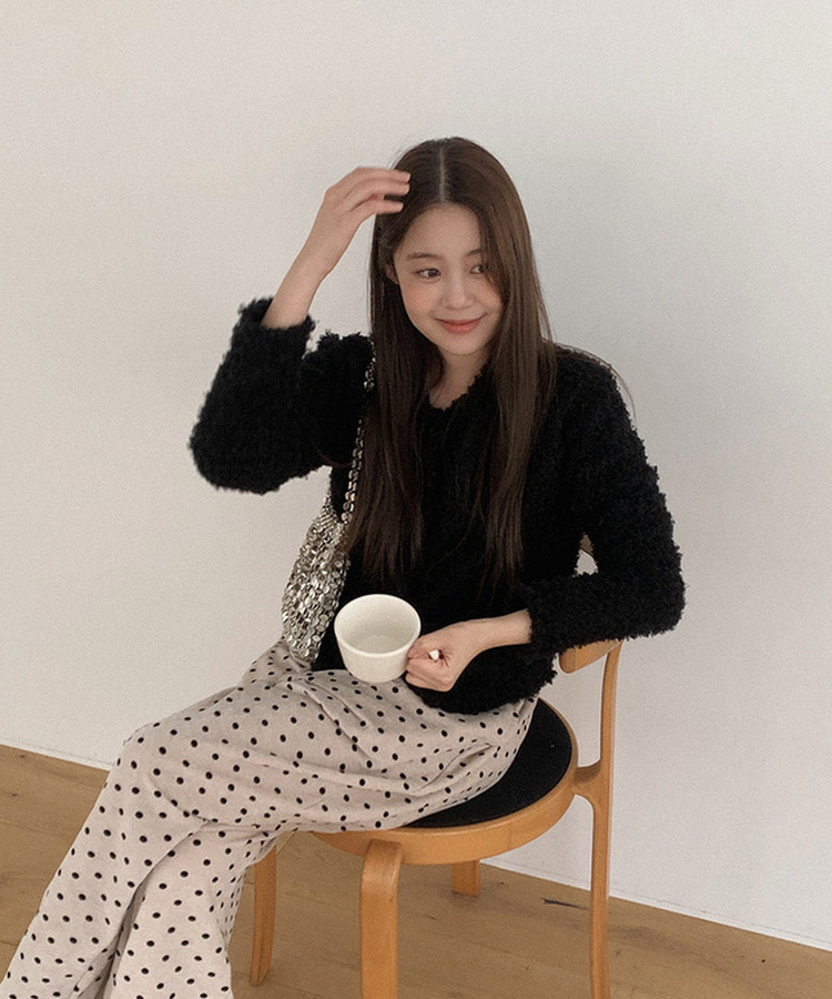 プードルファーカーディガン｜カーディガン｜韓国ファッション