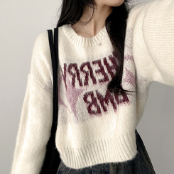 チェリークロップブラシニット IVORY