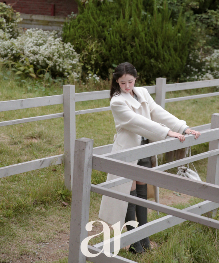 自社製作／高品質／ふわふわモヘア素材♥） モヘア ベルト付き