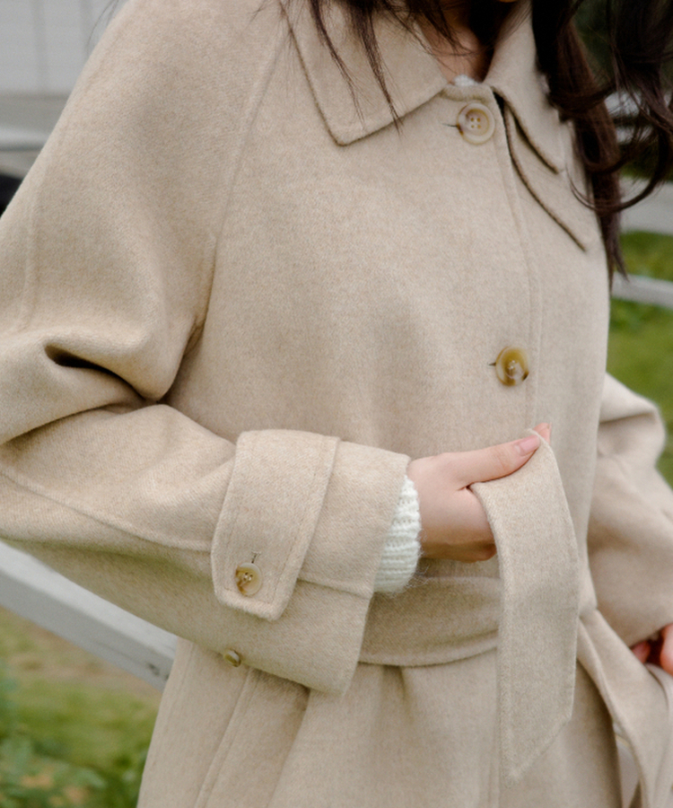 自社製作／ハイクオリティ） ヘリンボーン ベルト付き