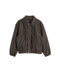 レザー調ブルゾン