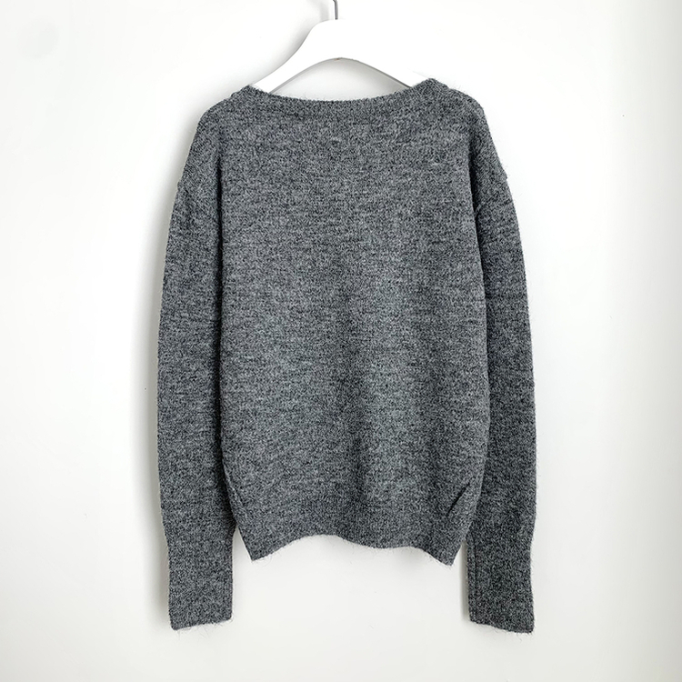 울함유 폭닥 포근 브이넥 소매단추 루즈핏 브이넥 워머 겨울 울니트