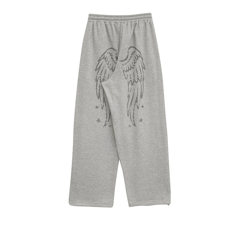 엔디 벌룬핏 엔젤 기모 와이드 트레이닝 팬츠