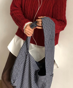 ヒョウ柄ショルダーバッグ BLACK