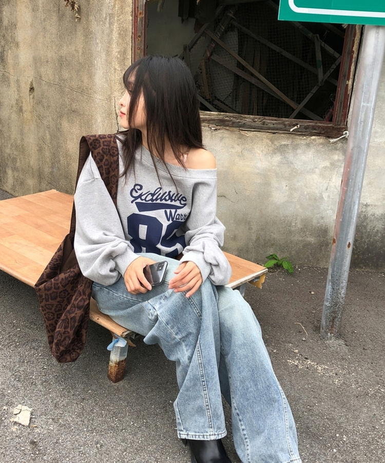 ヒョウ柄ショルダーバッグ BROWN