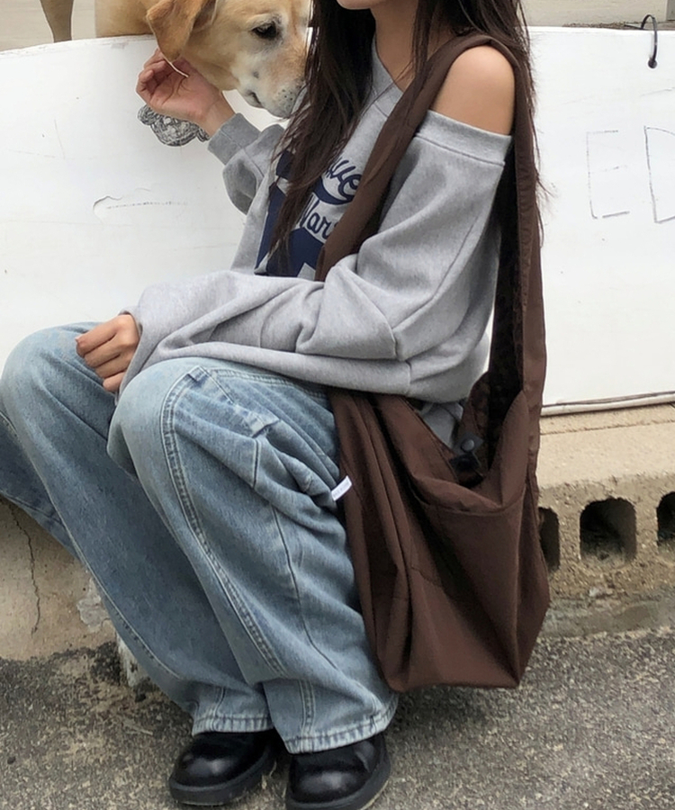 ヒョウ柄ショルダーバッグ BROWN