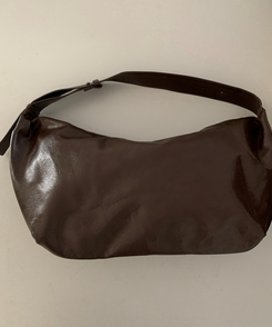 フェイクレザーショルダークロスバッグ