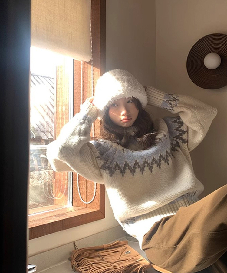 ジャカードニット