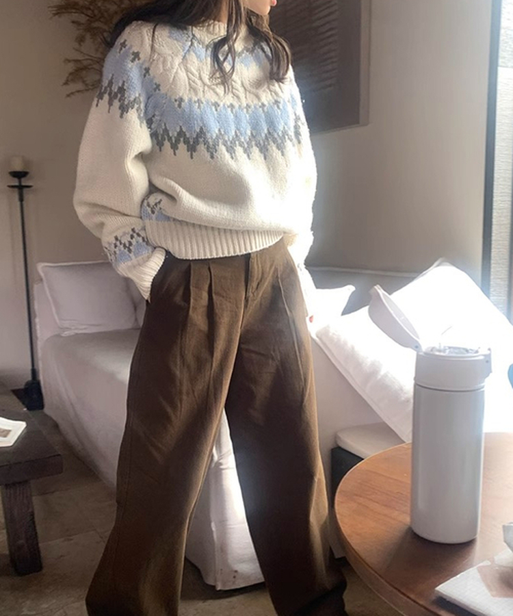 ジャカードニット