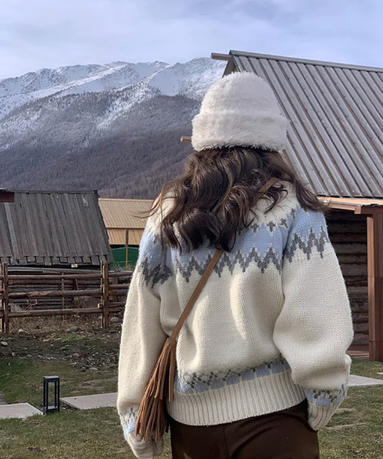 ジャカードニット