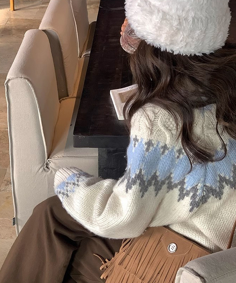 ジャカードニット