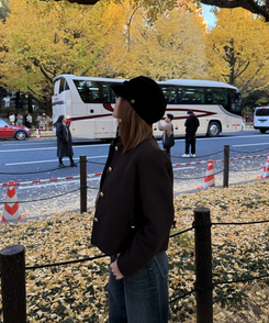 스웨이드 마도로스 모자 블랙