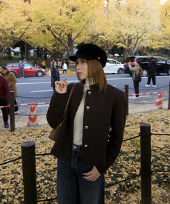 스웨이드 마도로스 모자 블랙