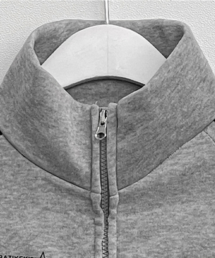 기모선택56트랙라인프린팅레터링투웨이박스핏집업