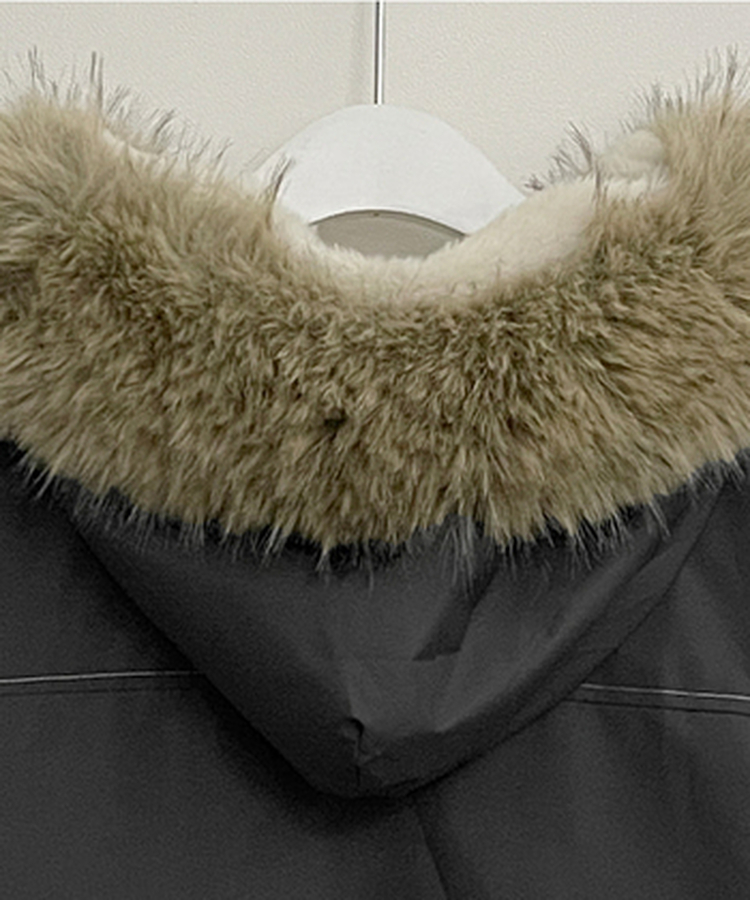 콤마스티치절개퍼야상후드숏자켓점퍼