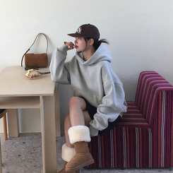 【起毛】ポコウォーマーフード(5color) LIGHT GRAY