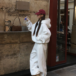 【起毛】ポコウォーマーフード(5color) WHITE