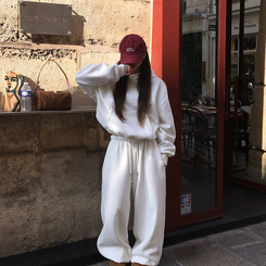 【起毛】ポコウォーマーフード(5color) WHITE