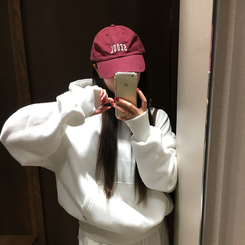 【起毛】ポコウォーマーフード(5color) WHITE