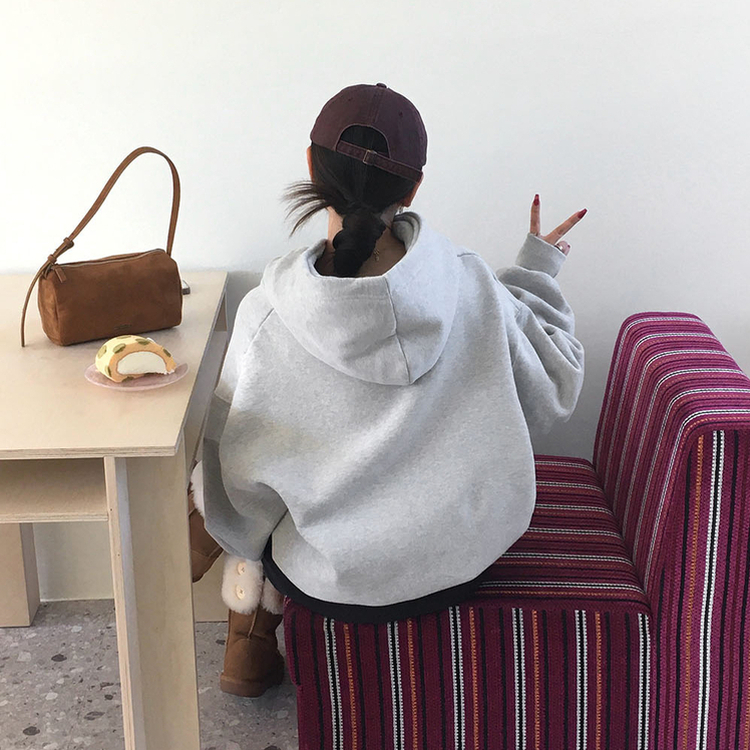 【起毛】ポコウォーマーフード(5color) LIGHT GRAY