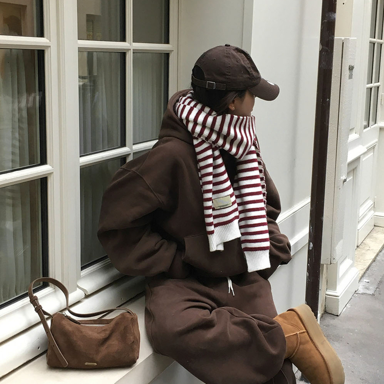 【起毛】ポコウォーマーフード(5color) BROWN