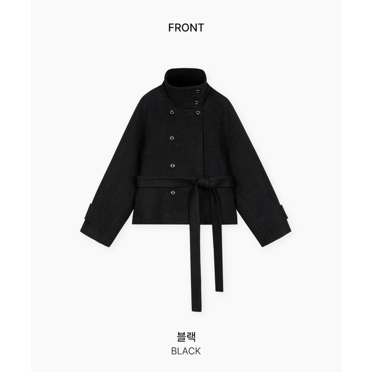 センターウエストウールショートコート