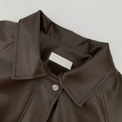 레더 아방핏 겨울 크롭자켓 양털 퍼안감 가죽점퍼