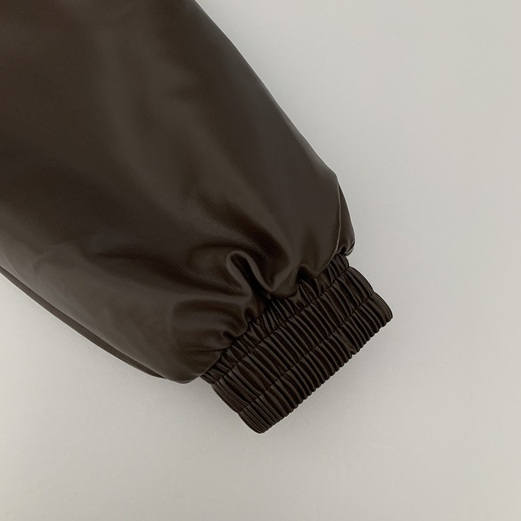 레더 아방핏 겨울 크롭자켓 양털 퍼안감 가죽점퍼