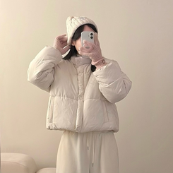 キャンディーハイネックショートダウン WHITE