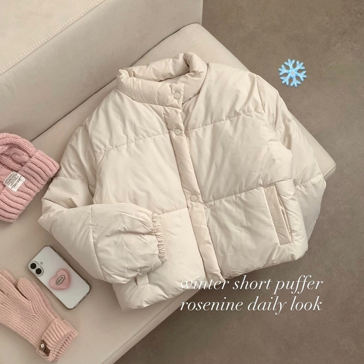 キャンディーハイネックショートダウン