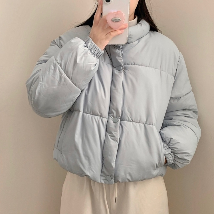 キャンディーハイネックショートダウン BLUE