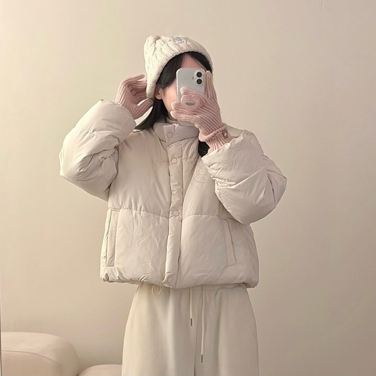 キャンディーハイネックショートダウン WHITE