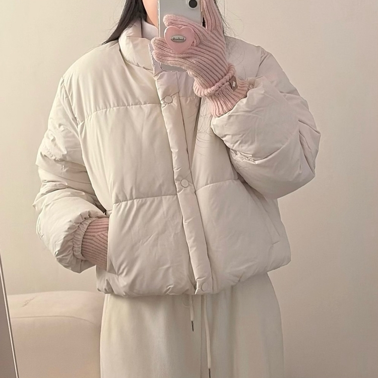 キャンディーハイネックショートダウン WHITE