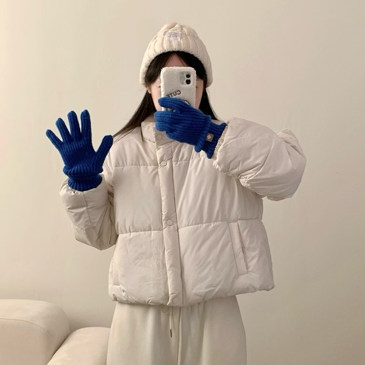 キャンディーハイネックショートダウン WHITE