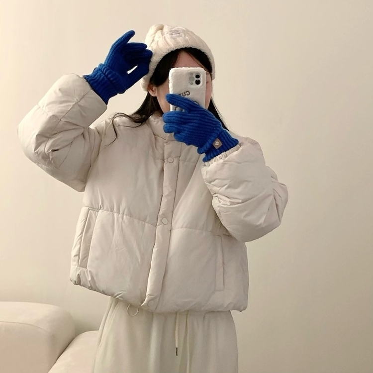 キャンディーハイネックショートダウン WHITE