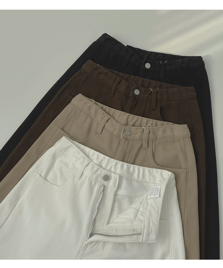 2XL겨울 필수 융털기모 도톰 절개 밴딩 와이드 면팬츠