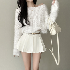 デイリーボートネックニット(5color) IVORY