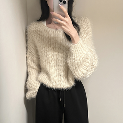 デイリーボートネックニット(5color) BEIGE