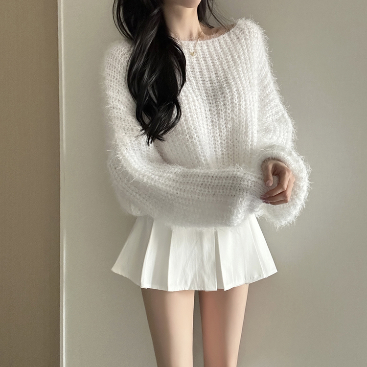 デイリーボートネックニット(5color) IVORY