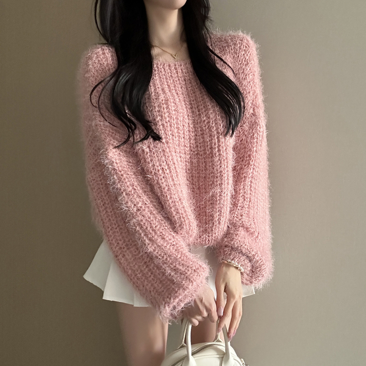 デイリーボートネックニット(5color) PINK