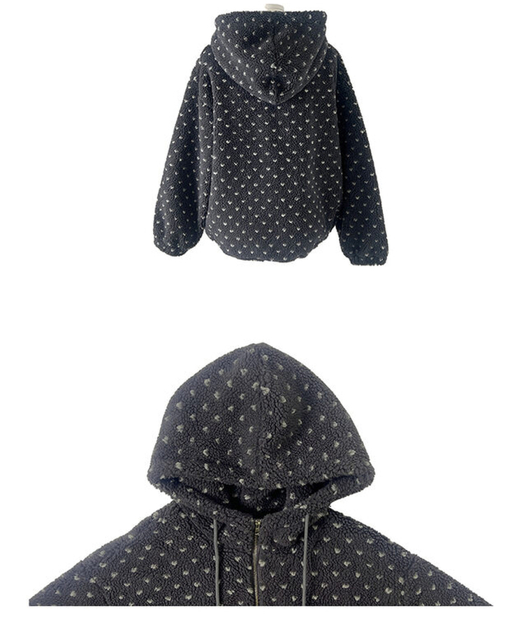 ハートボアフリースフードジャンパー