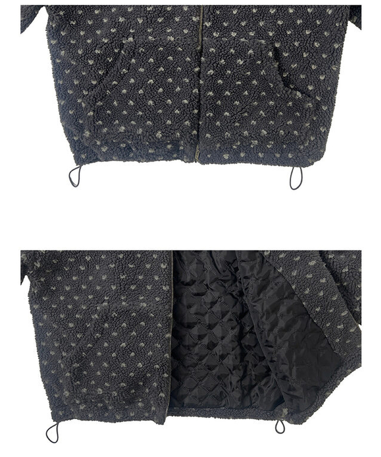 ハートボアフリースフードジャンパー