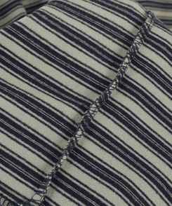 【起毛】ベインストライプTシャツ